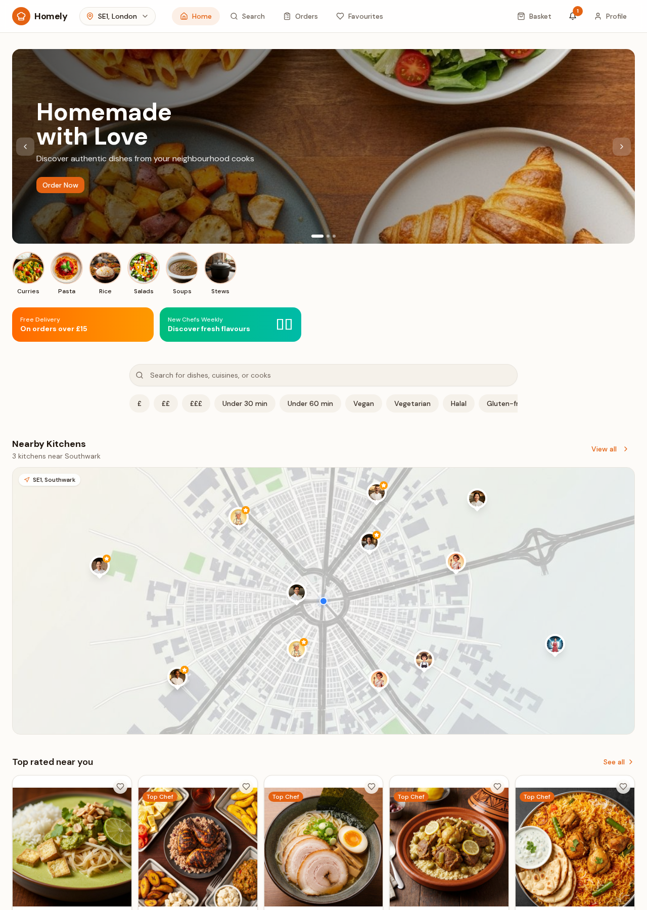Homely website preview
