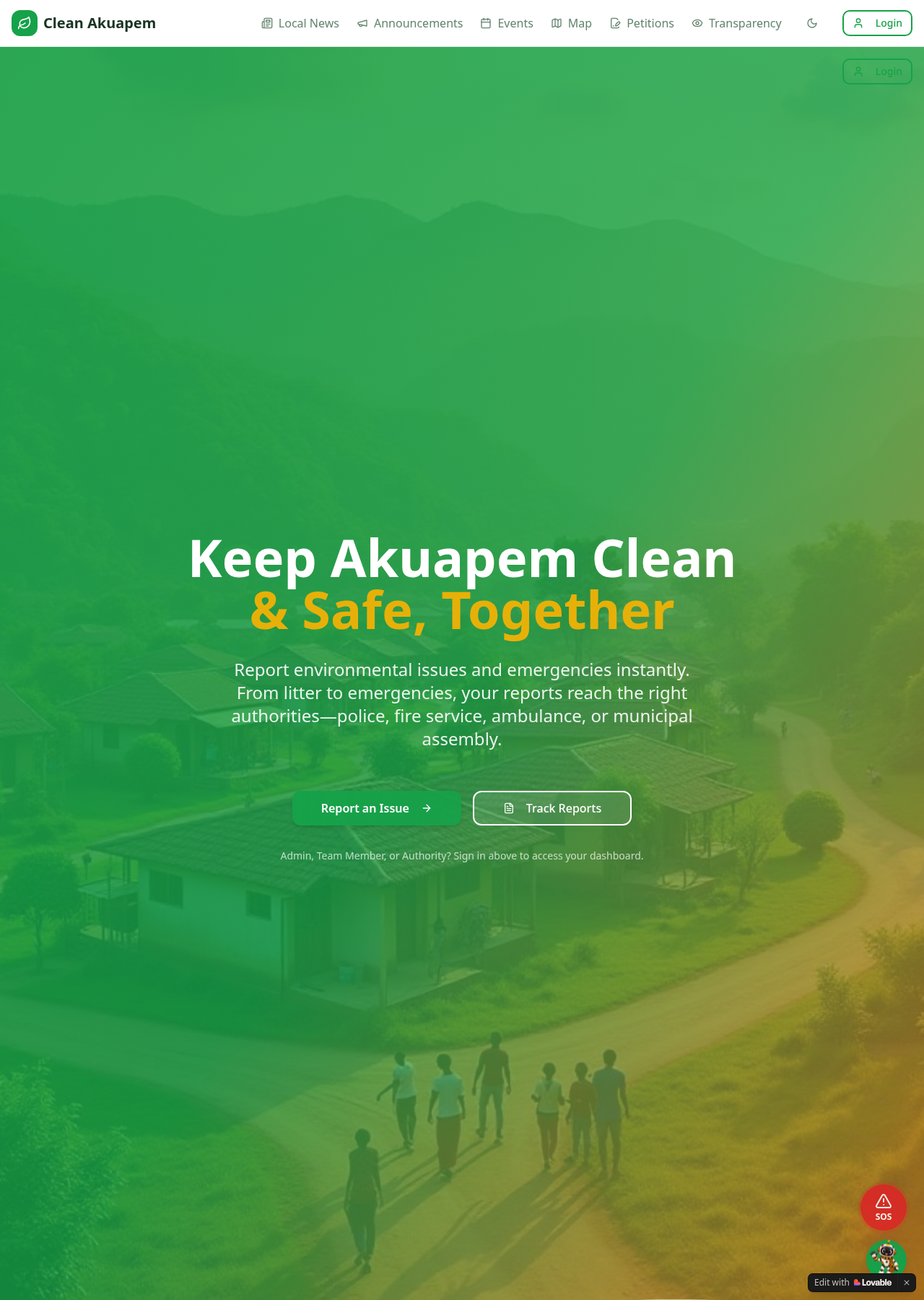 Clean Akuapem website preview
