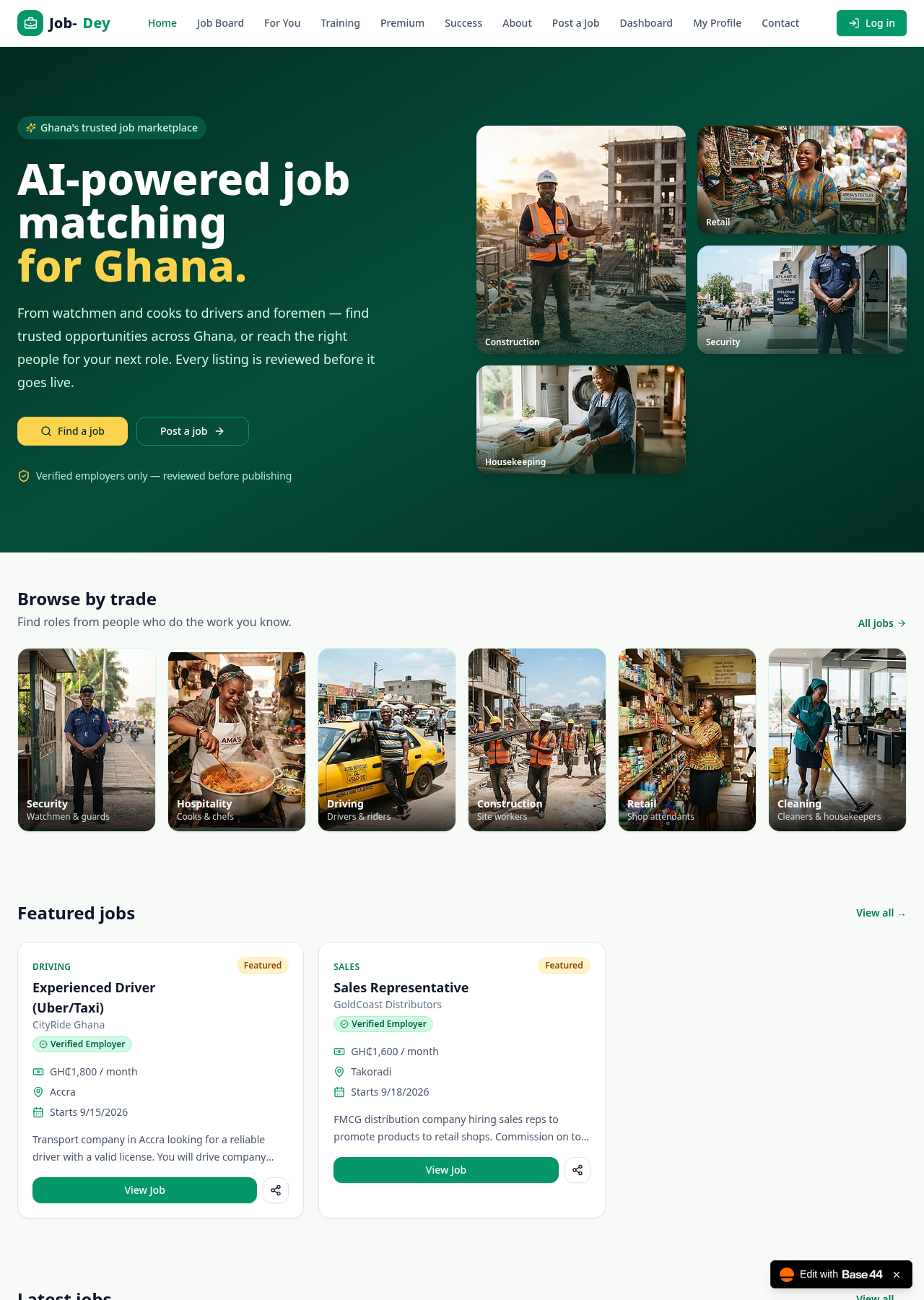 Job-Dey website preview